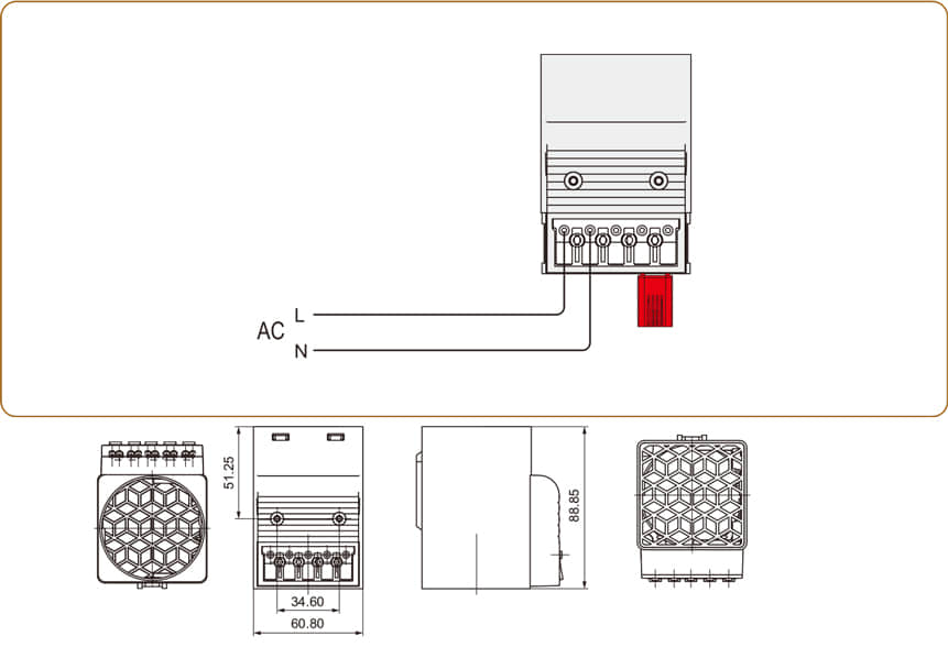 Ventilador Aquecedor com Termostato NTL 409-T 