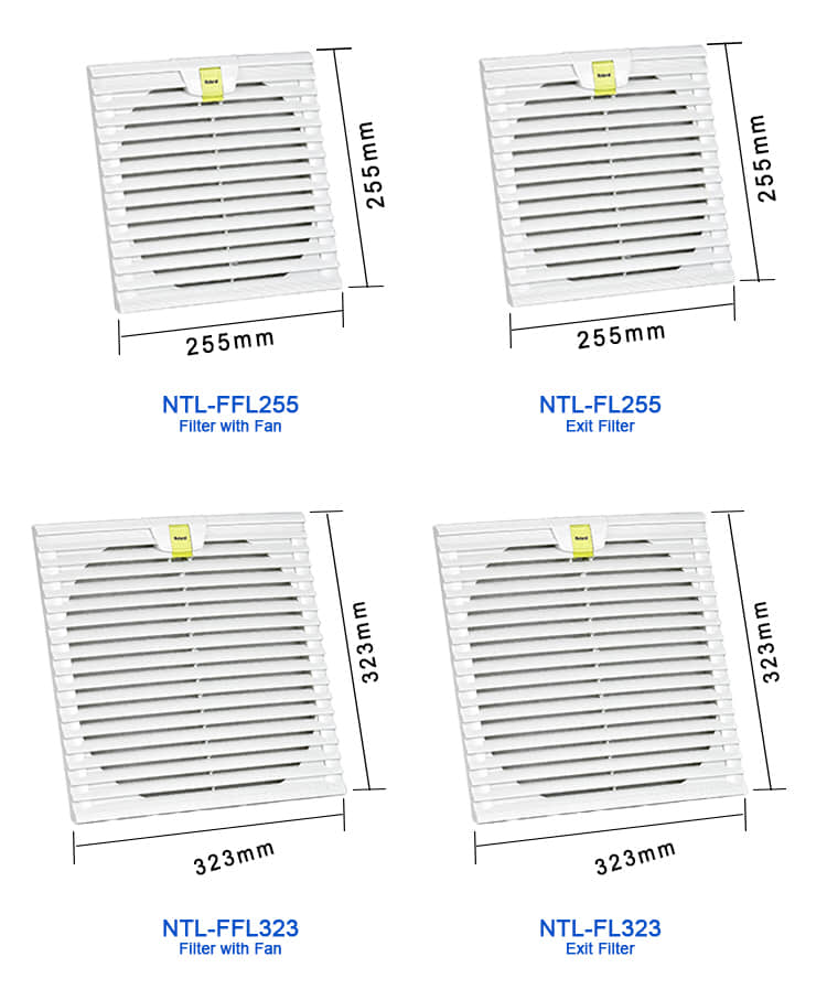 NTL-FL204 Tipo de bloqueio de filtro de saída, tamanho de co