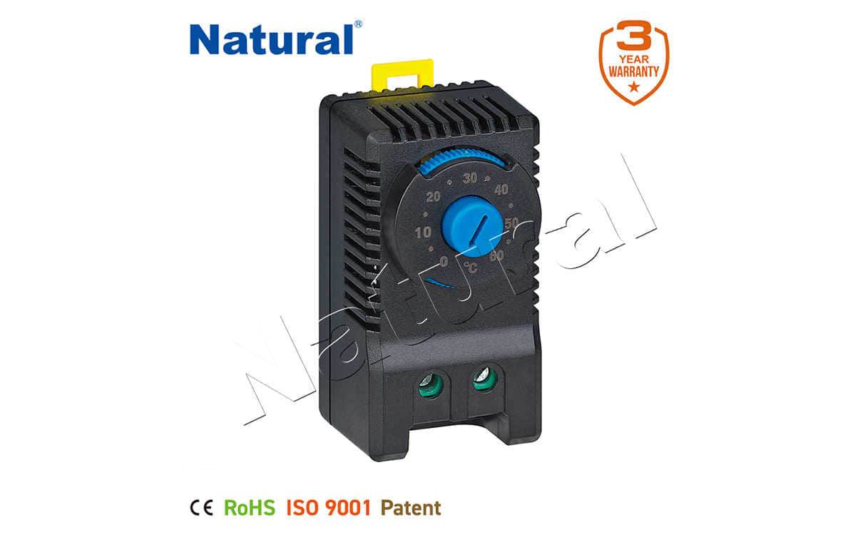 Termostato bimetálico de controle e protetor térmico