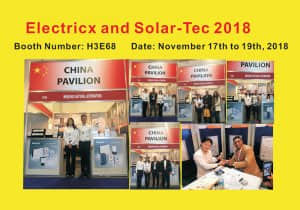 Electricx and Solar-Tec 2018 Booth Number: H3E68