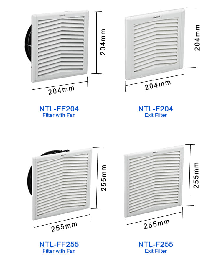 Ventilador e filtro do gabinete NTL-FF255
